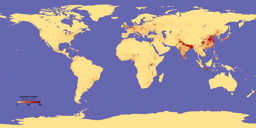 Internet World Map 2009